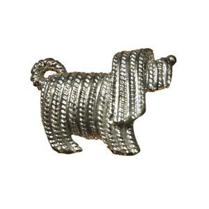 Vintage Shaggy Dog Brooch - So Cute